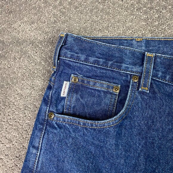 Carhartt B17 DST Relaxed Fit Jeans Men's 44 x 30 Measures 43 x 30 Blue Cotton - Picture 3 of 13